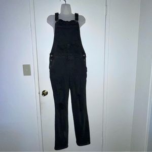 Black distressed jumpsuit